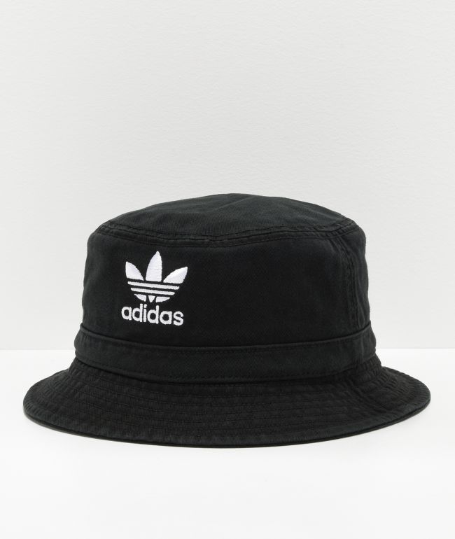 white adidas bucket hat